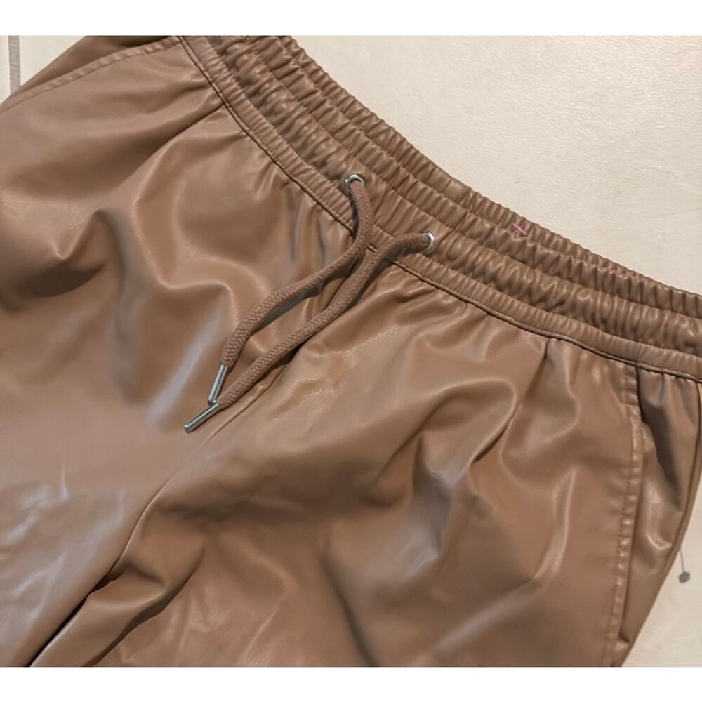 Women’s Zara Shiny Casual Or Dressy Elastic Waist Pants With Pockets Size XS - Picture 3 of 7